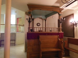Restored Ark from old Romaniote Synagogue of Patras