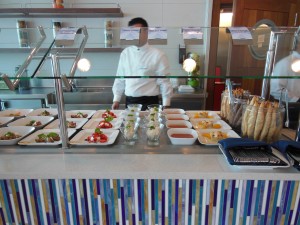 Lunch Selection at Aqua Spa Cafe aboard Celebrity Reflection
