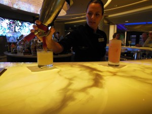 Alcoholic Beverages at the Molecular Bar aboard Celebrity Reflection