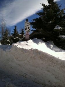 Street Sign in Summit County, Colorado
