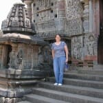 Sandra Bornstein at Belur in India Sandra Bornstein at Belur in India
