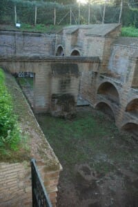 We walked down to the catacomb entrance.