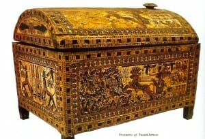 The Small Hunting Coffer, Treasures of Tutankhamon, Cairo