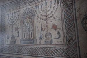 Jewish symbol mosaic at Hamat Teverya DSC_0360