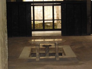 Inside a structure in Herculaneum