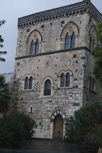 Building with Stars of David in Taormina