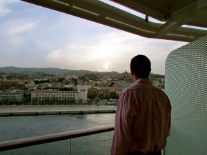 Enjoying the View from a Cruise Balcony