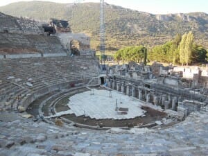 The Great Theater at Ephesus in Kusadasi, Turkey