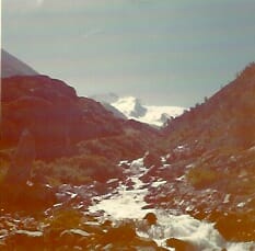 On the Way back from Tasche Hut Zermatt Summer Camp 1972