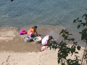 Women washing clothes-outskirts of Pune