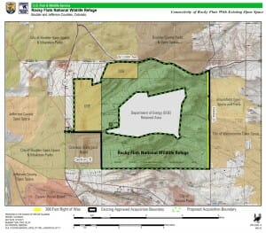 Rocky Flats National Wildlife Sanctuary Map