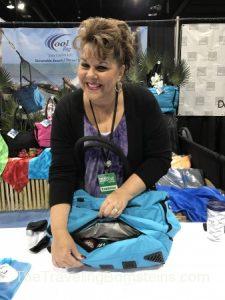 Cool Bag Vendor at Denver Travel and Adventure Show