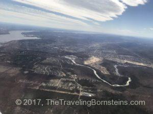 Flying into Quebec City